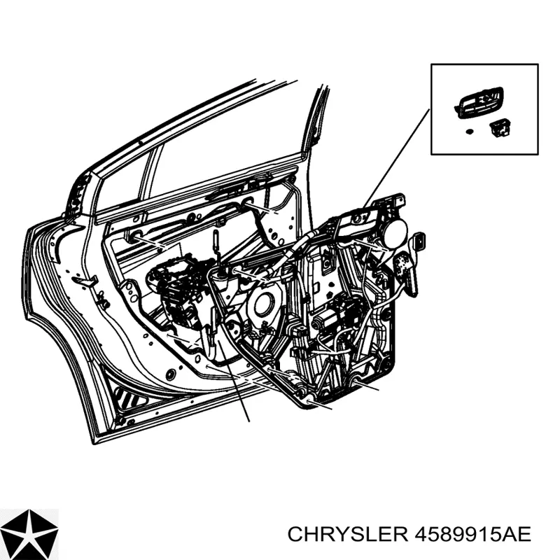 Zamek drzwi tylnych lewych Chrysler 4589915AE cena, od 81,72 USD