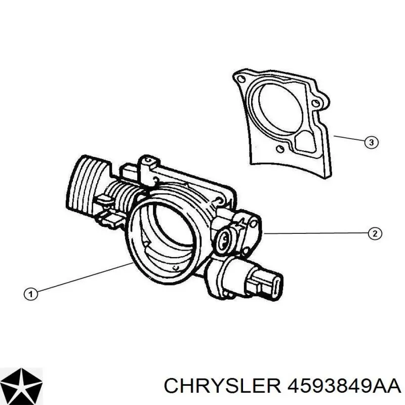 Regulator biegu jałowego Chrysler 4593849AA cena, od 66,49 USD