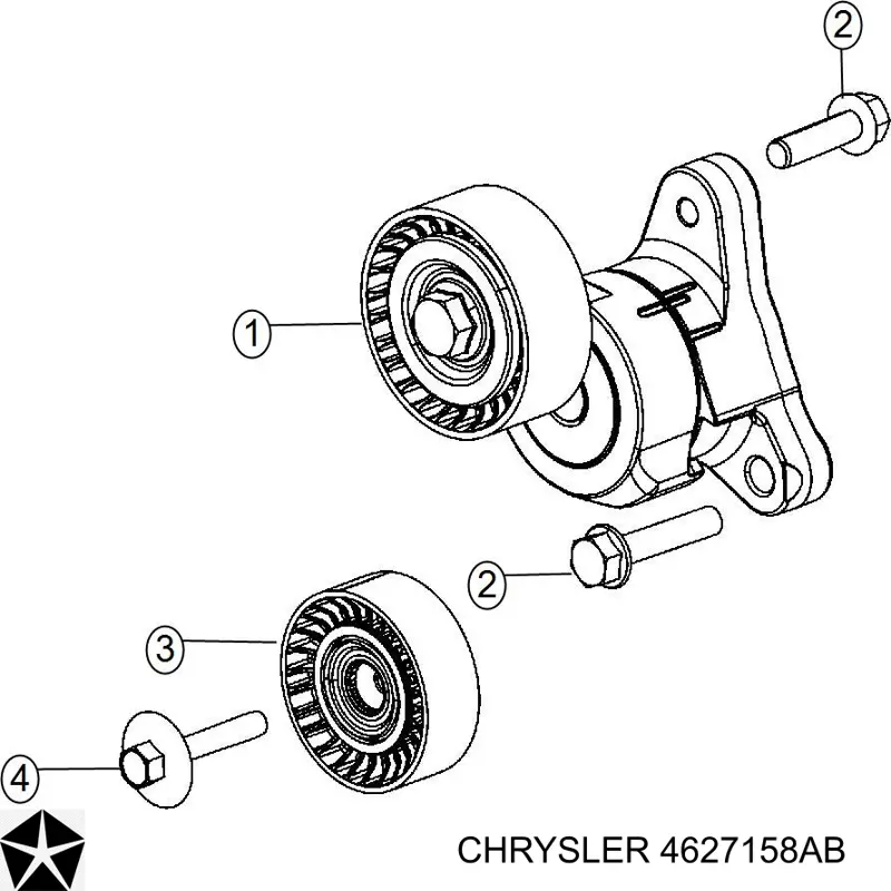 Do koszyka 4627158AB Chrysler Napinacz paska napędowego