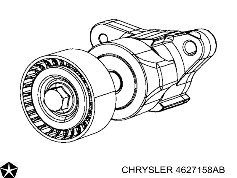 Napinacz paska napędowego Chrysler 4627158AB cena, od 71,84 USD