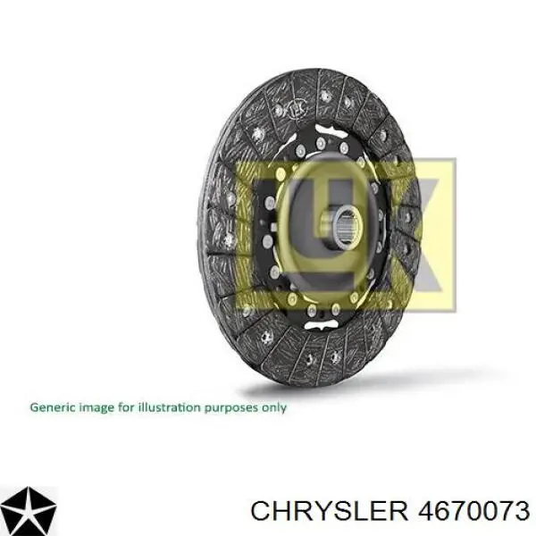 Tarcza sprzęgła Chrysler 4670073 cena, od 274,86 USD