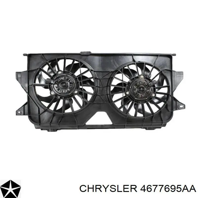 Wentylator elektryczny układu chłodzenia kompletny (silnik+wirnik) Chrysler 4677695AA cena, od 162,12 USD