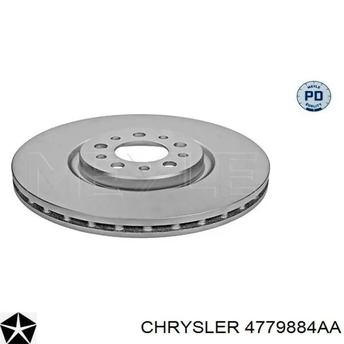 Tarcza hamulcowa przednia Chrysler 4779884AA cena, od 78,12 USD