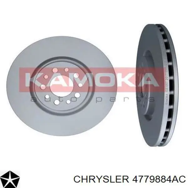 Tarcza hamulcowa przednia Chrysler 4779884AC cena, od 66,94 USD