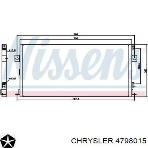 848693F Chrysler Chłodnica klimatyzacji