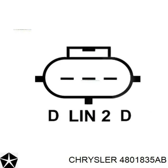 4801835AB Chrysler Alternator
