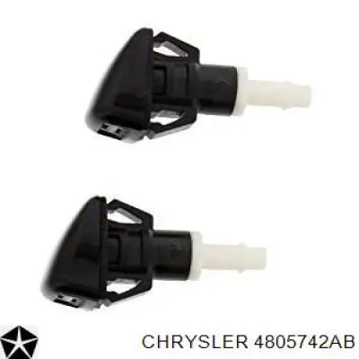Dysza spryskiwacza szyby przedniej Chrysler 4805742AB cena, od 7,92 USD