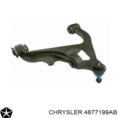 Wahacz zawieszenia przedniego dolny lewy 4877199AB Chrysler