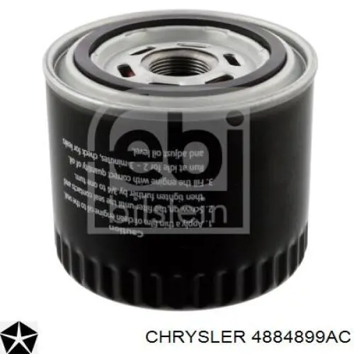 4884899AC Chrysler filtr oleju