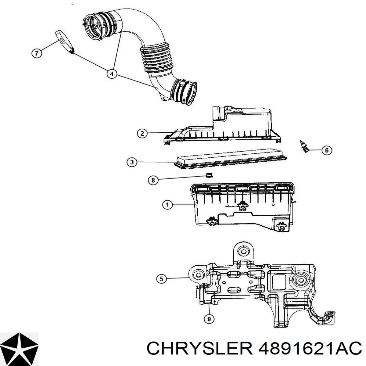 Do koszyka 4891621AC Chrysler 
