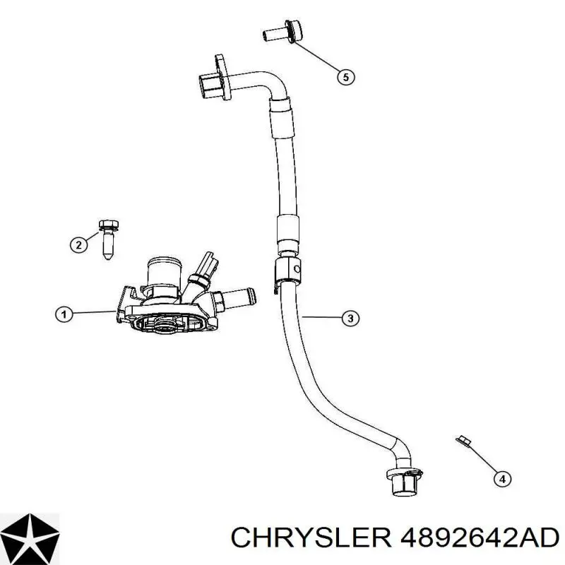 Termostat Chrysler 4892642AD cena, od 42,76 USD