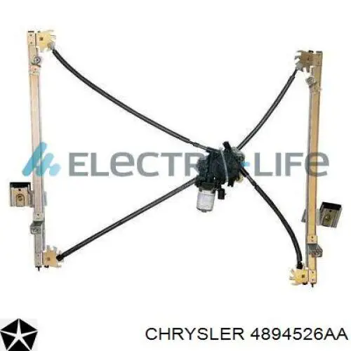 Do koszyka 4894526AA Chrysler Mechanizm podnoszenia szyby drzwi przednich prawych