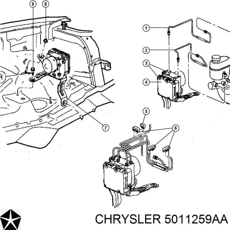 Sterownik ABS  hydrauliczny Jeep Grand Cherokee SUV (EUROPA  WJ, WG) (1999 - 2004) cena, od 277,61 USD