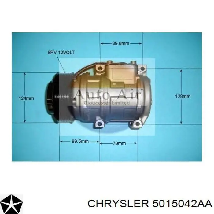Sprężarka klimatyzacji Chrysler 5015042AA cena, od 111,19 USD