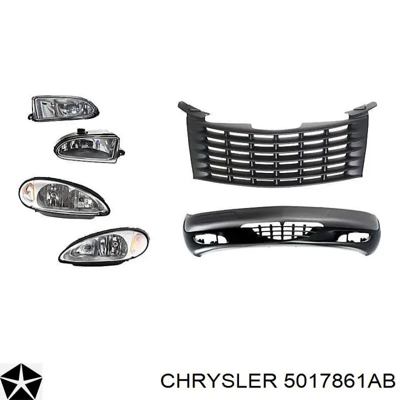 05017861AB Chrysler Zderzak przedni