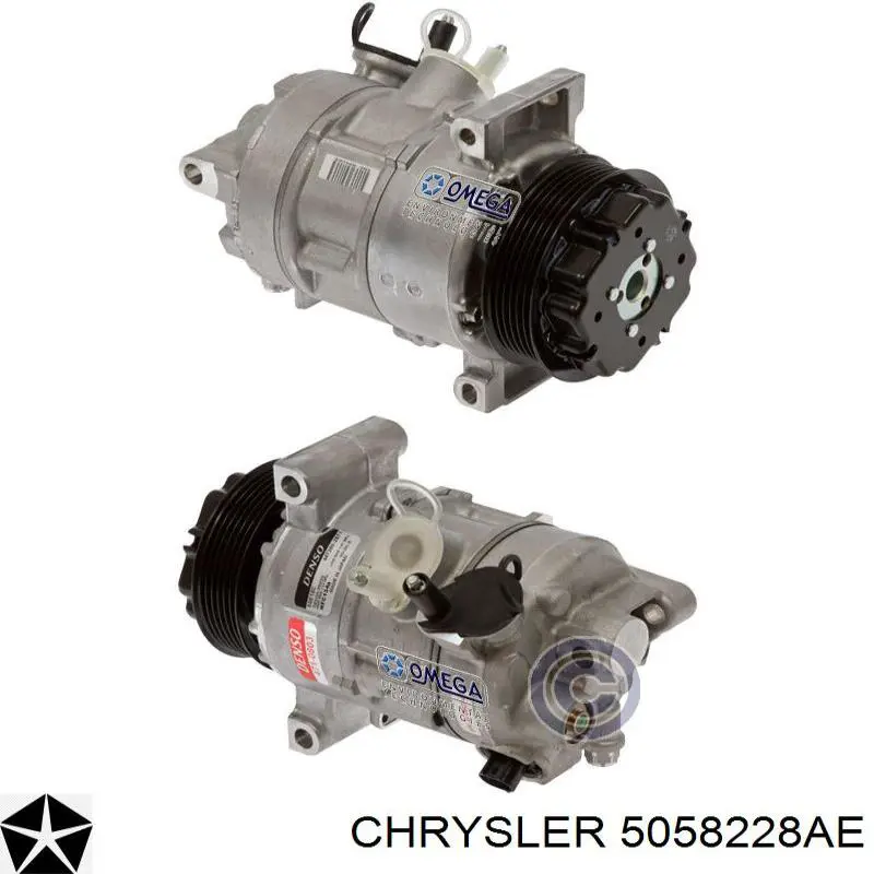 Sprężarka klimatyzacji Chrysler 05058228AE cena, od 185,58 USD