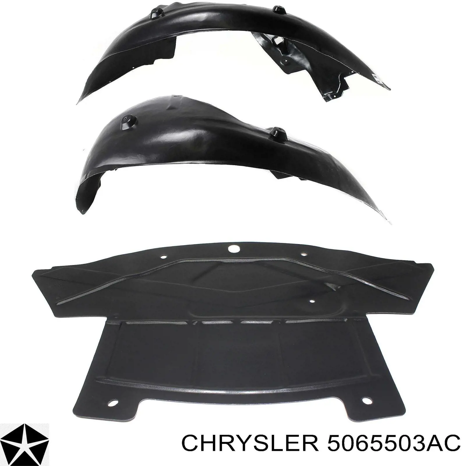 Nadkole błotnika przedniego lewe Chrysler 5065503AC cena, od 28,68 USD