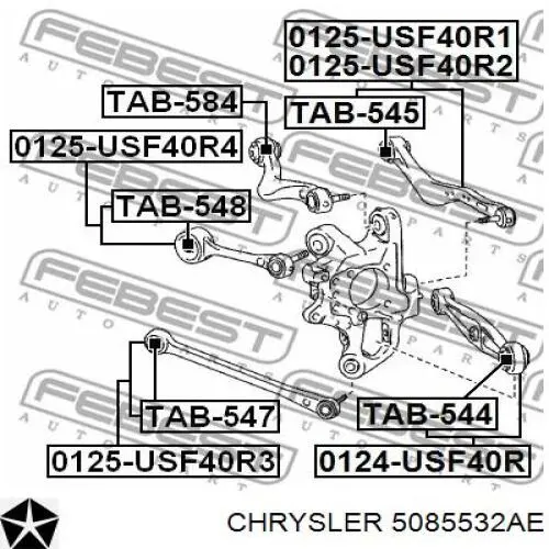  Chrysler 5085532AE cena, od 146,42 USD