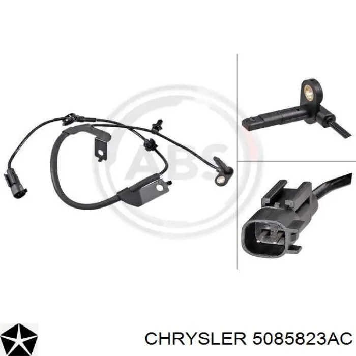 Czujnik ABS przedni lewy Chrysler 5085823AC cena, od 17,75 USD