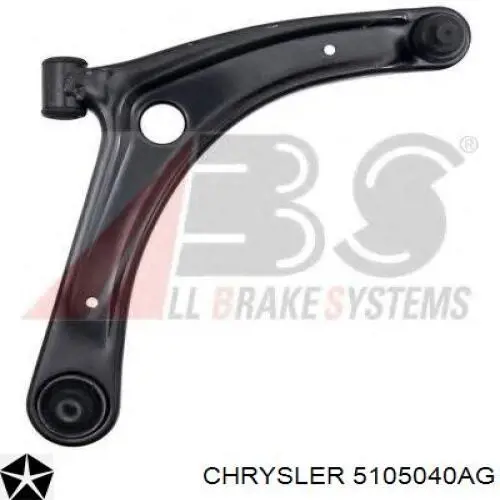 Wahacz zawieszenia przedniego dolny prawy Chrysler 5105040AG cena, od 57,78 USD