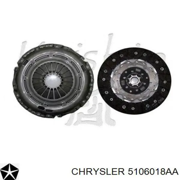 Do koszyka 5106018AA Chrysler Zestaw sprzęgła (3 części)