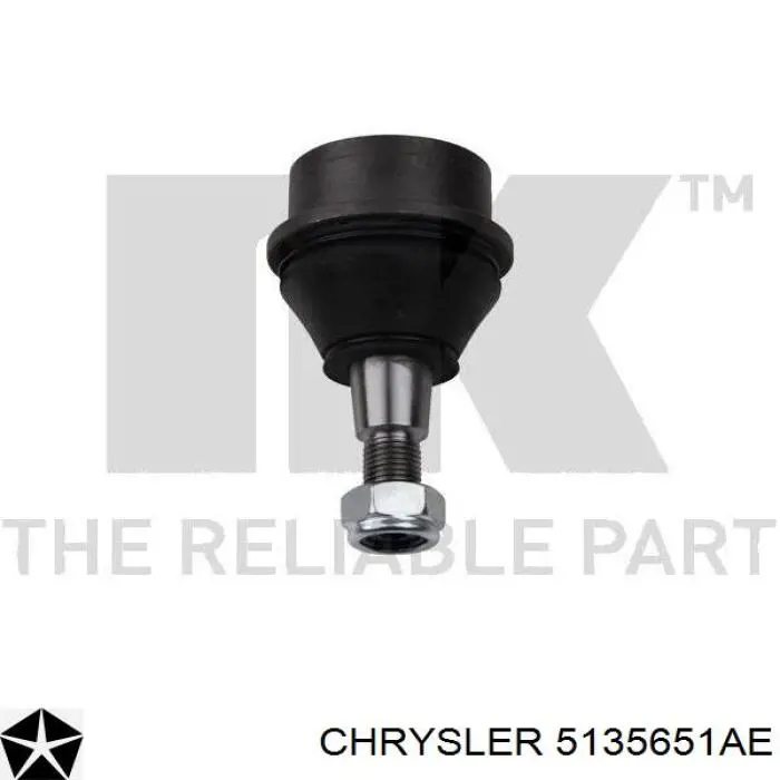 Sworzeń wahacza dolny Chrysler 5135651AE cena, od 15,61 USD