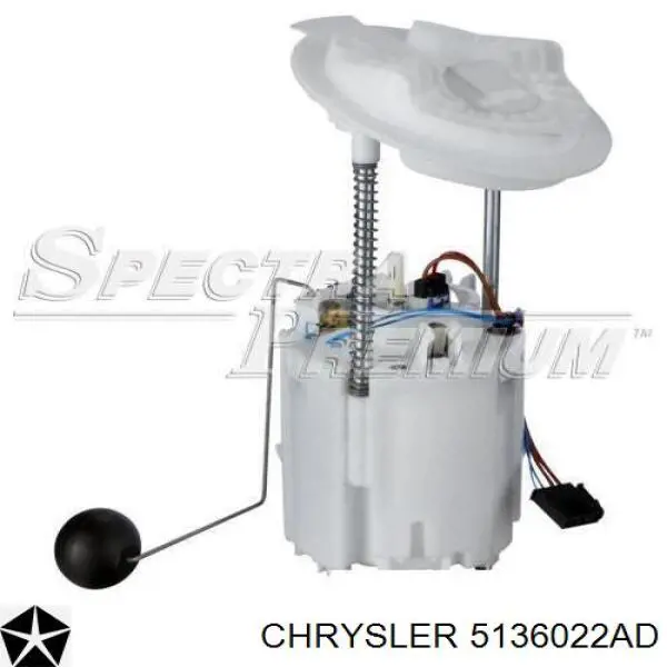 5136022AD Chrysler Moduł pompy paliwowej z czujnikiem poziomu paliwa