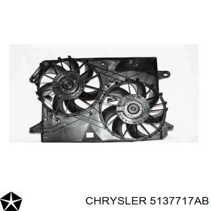 Do koszyka Wentylator elektryczny układu chłodzenia kompletny (silnik+wirnik) Chrysler 300 C 