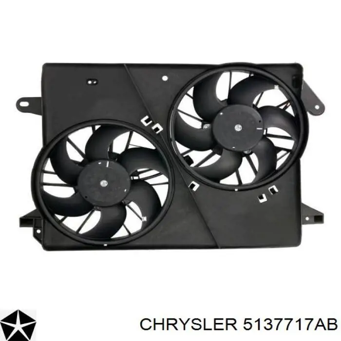 Wentylator elektryczny układu chłodzenia kompletny (silnik+wirnik) do Chrysler 300 C 