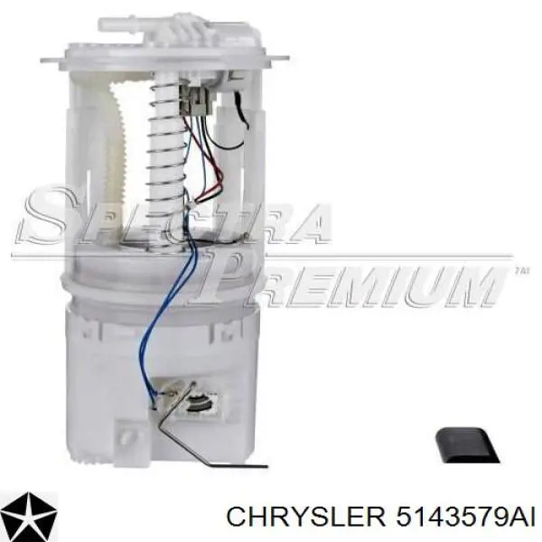 Moduł pompy paliwowej z czujnikiem poziomu paliwa Chrysler 5143579AI cena, od  