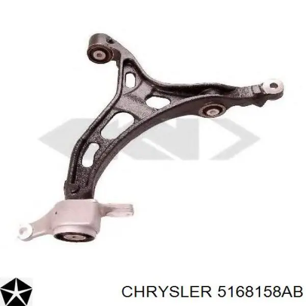 Wahacz zawieszenia przedniego dolny prawy Chrysler 5168158AB cena, od 142,34 USD