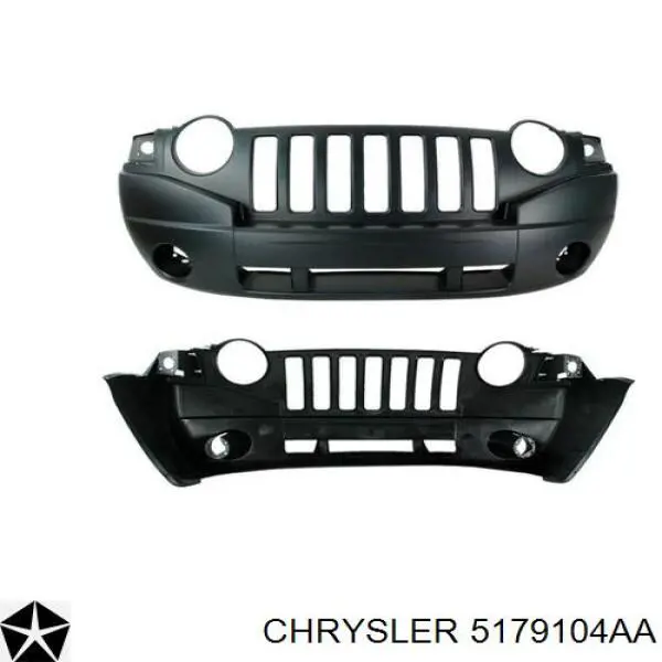 Zderzak przedni Chrysler 5179104AA cena, od 202,43 USD