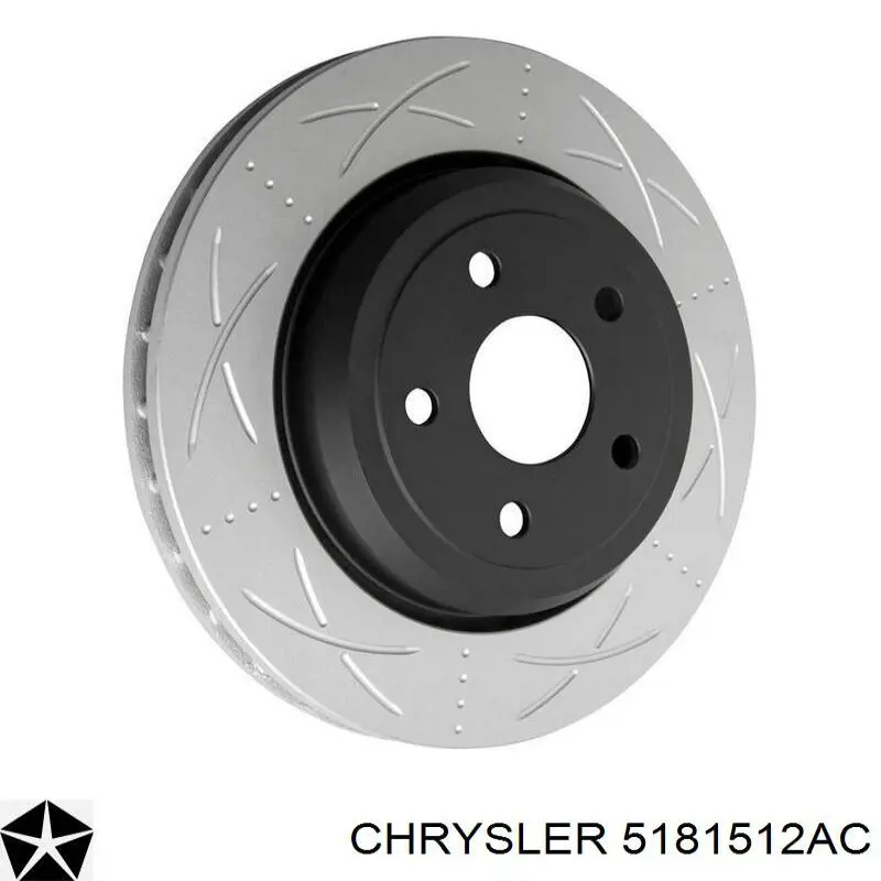 5181512AC Chrysler Tarcza hamulcowa tylna