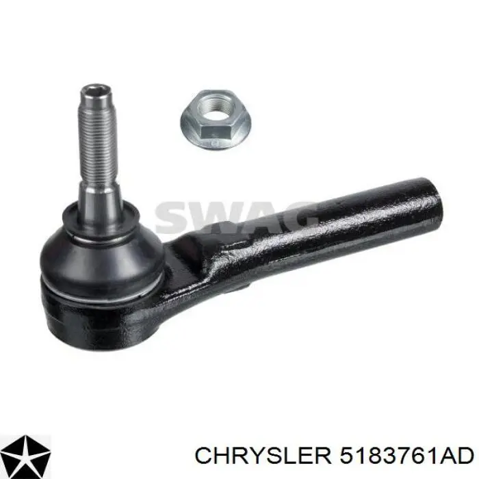 Końcówka drążka kierowniczego zewnętrzna Chrysler 5183761AD cena, od 19,23 USD