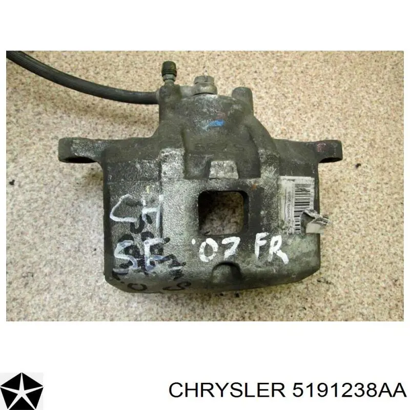Zacisk hamulcowy przedni prawy Chrysler 5191238AA cena, od 73,21 USD