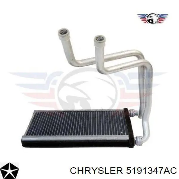 Chłodnica nagrzewnicy (ogrzewacza) Chrysler 5191347AC cena, od 79,68 USD