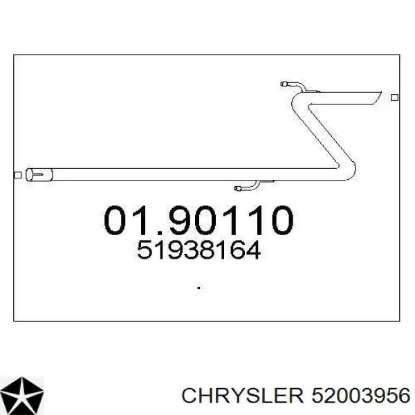 Tłumik, tylna część Chrysler 52003956 cena, od 82,17 USD