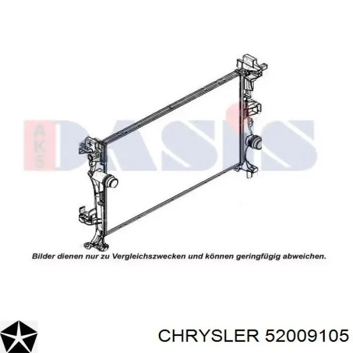 Chłodnica silnika Chrysler 52009105 cena, od 137,01 USD