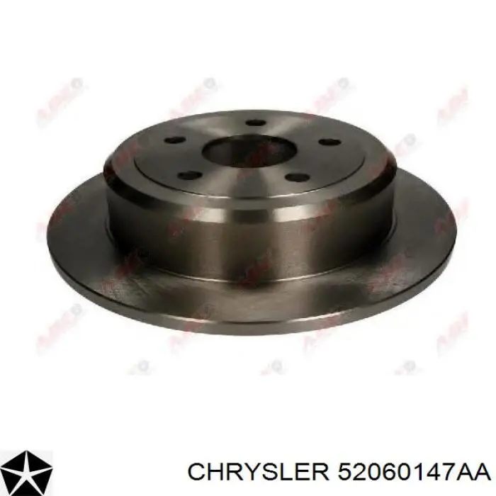 Tarcza hamulcowa tylna 52060147AA Chrysler