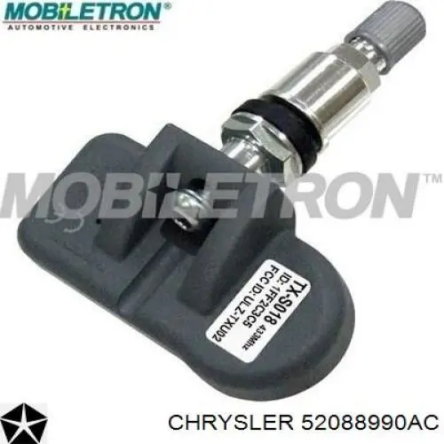 Do koszyka 52088990AC Chrysler Czujnik ciśnienia w oponach