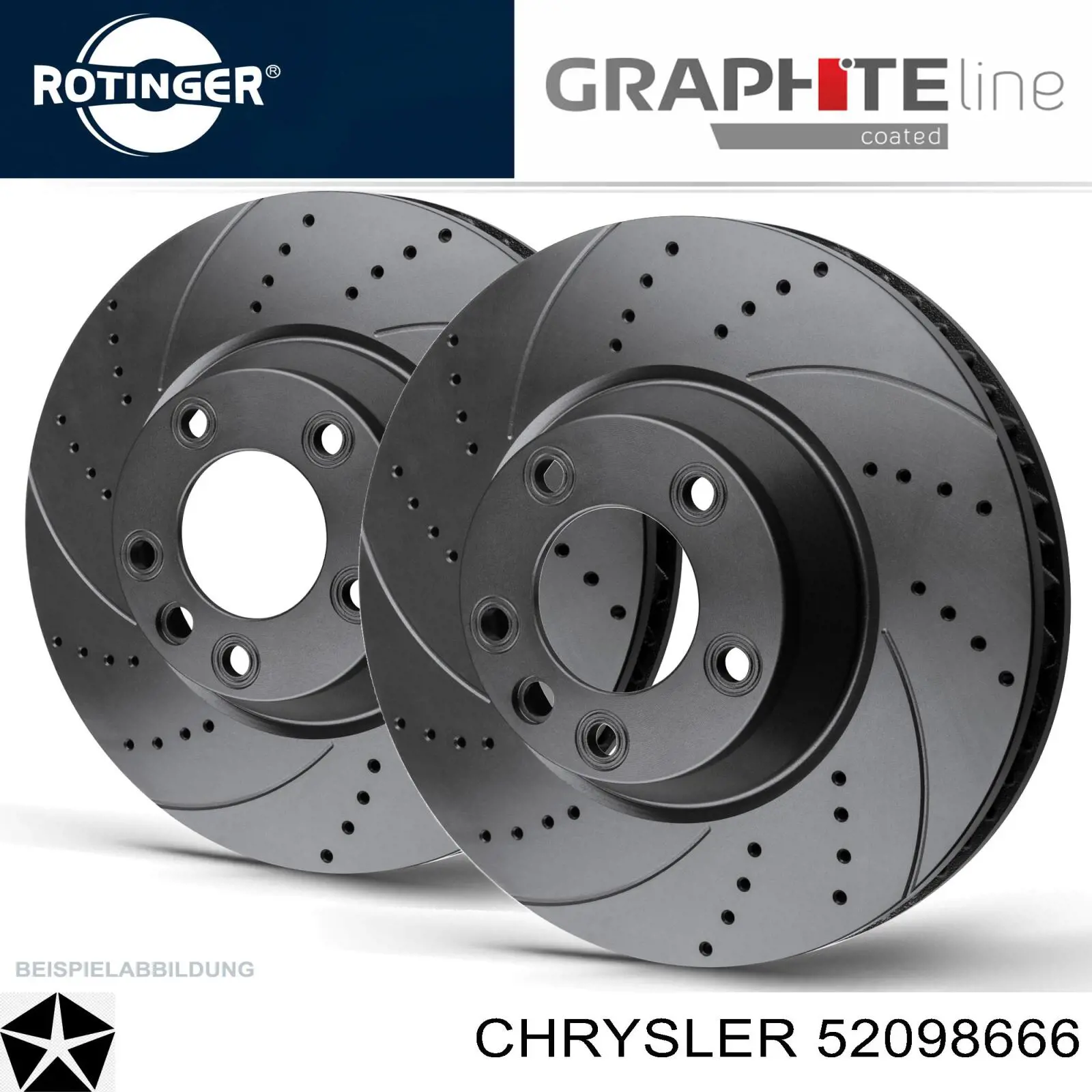 Tarcza hamulcowa tylna Chrysler 52098666 cena, od 54,48 USD