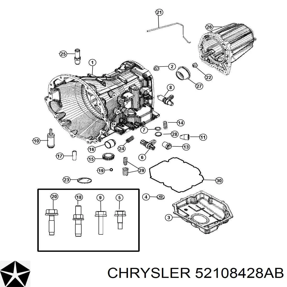 Uszczelniacz automatycznej/mechanicznej skrzyni biegów (wału głównego) Chrysler 52108428AB cena, od 9,63 USD