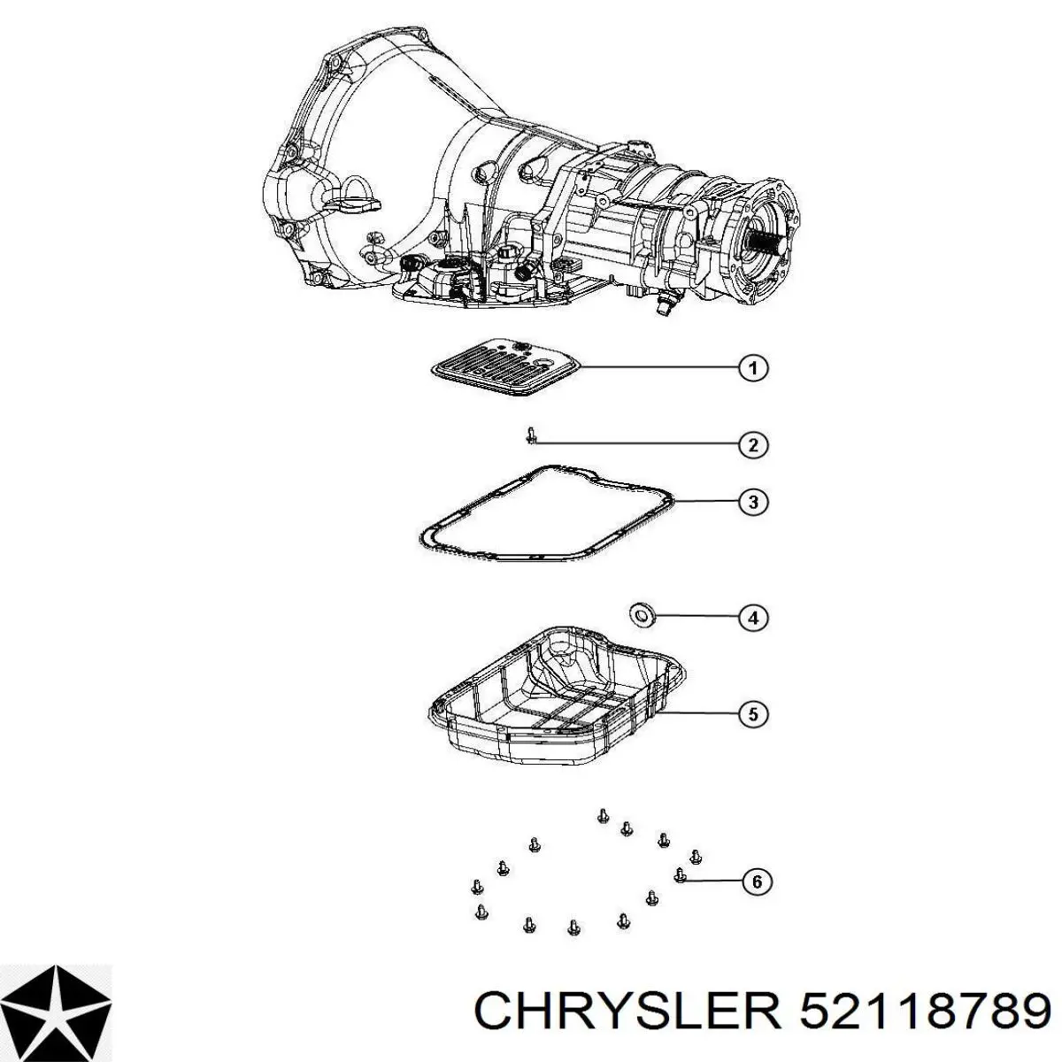 Filtr automatycznej skrzyni biegów Chrysler 52118789 cena, od 22,97 USD