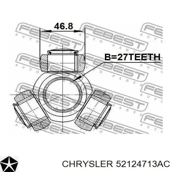 Półoś napędowa przednia lewa Jeep Grand Cherokee IV SUV (WK) (2011 - 2022) cena, od 177,40 USD