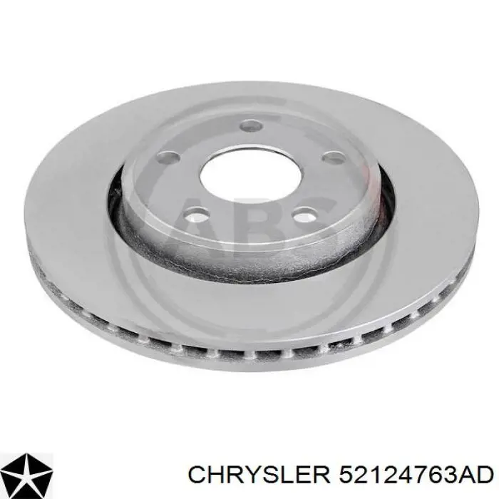 52124763AD Chrysler Tarcza hamulcowa tylna