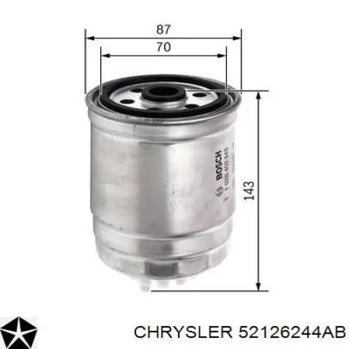52126244AB Chrysler Filtr paliwa