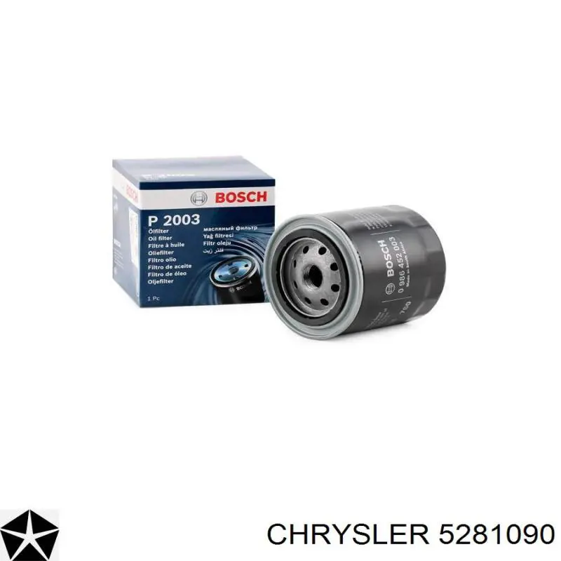 Do koszyka 5281090 Chrysler Filtr oleju