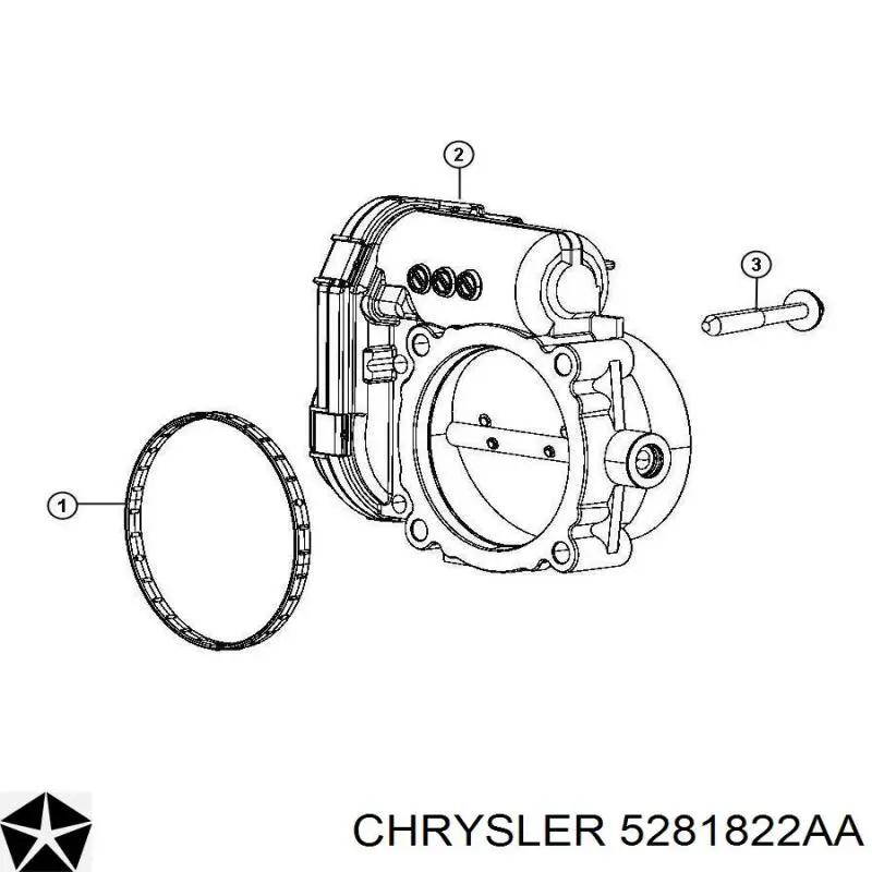 5281822AA Chrysler Uszczelka przepustnicy