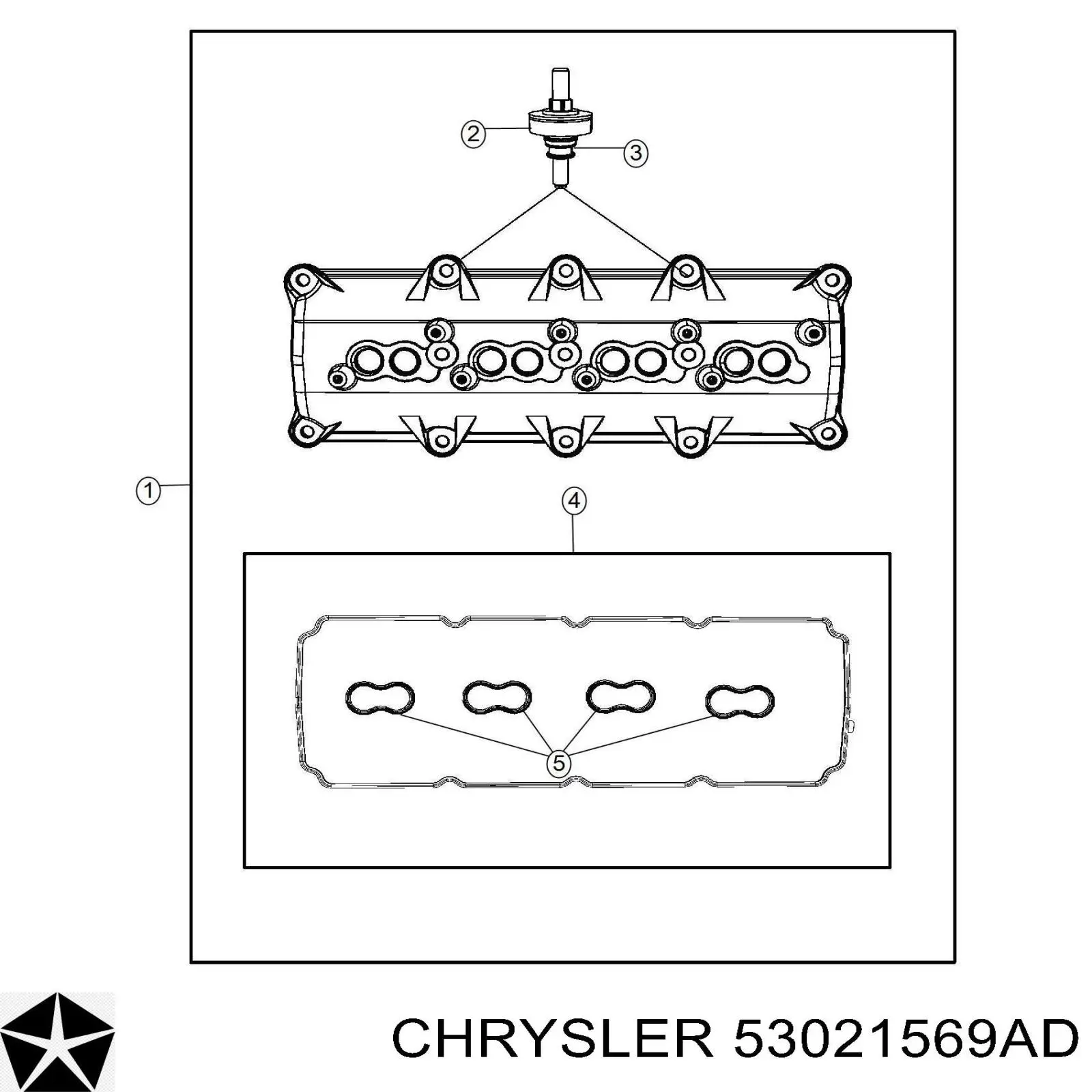 Uszczelka pokrywy zaworowej silnika Chrysler 300 C sedana (2005 - 2010) cena, od 16,91 USD