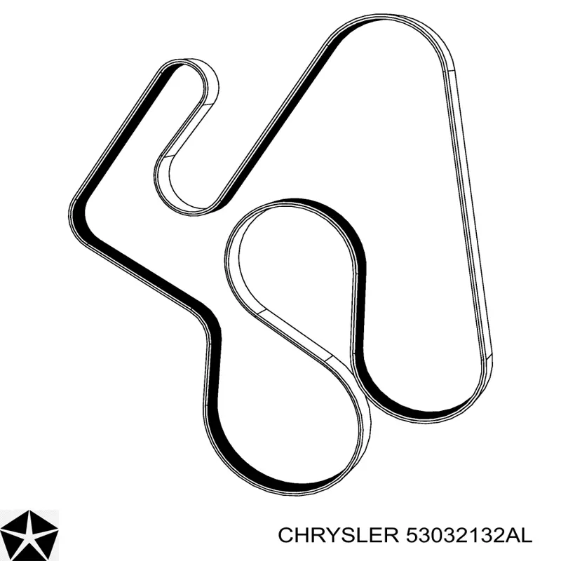 Pas napędowy mechanizmów Chrysler 53032132AL cena, od 64,06 USD